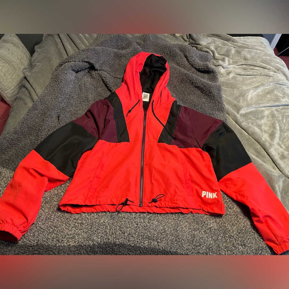 PINK Victoria’s Secret cropped rain jacket